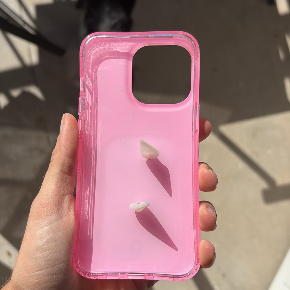 Pink ghost loop iPhone case - Picture 2 of 3